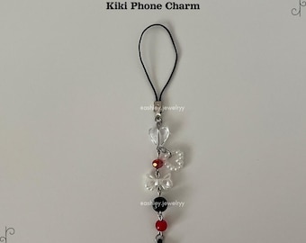 Kiki Inspired Phone Charm & Keychain: Red Bow,  Little Witch Delivery, Magical Accessory