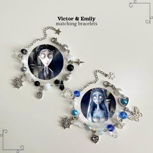 Corpse Bride Perlenarmbänder: Gothic Romanze Schmuckset