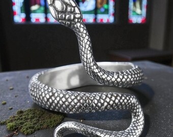 Retro Snake Ring Punk Gothic Silver Unisex Adjustable Jewelry Gift
