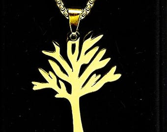 Lebensbaum Kette Edelstahl Anhänger Bedeutungsvolles Geschenk Familie Symbol Schmuck