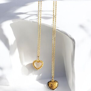 Delicate Gold Heart Necklace | Dainty Heart Pendant | Elegant Gold Jewelry | Perfect Gift for Her | Minimalist Necklace
