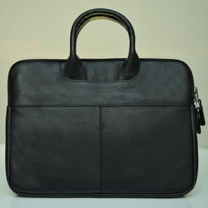 Leather laptop bag handle briefcase, zipper laptop case MacBook sleeve, MacBook sleeve, Messenger Bag, Custom Leather gift for Him, For Her