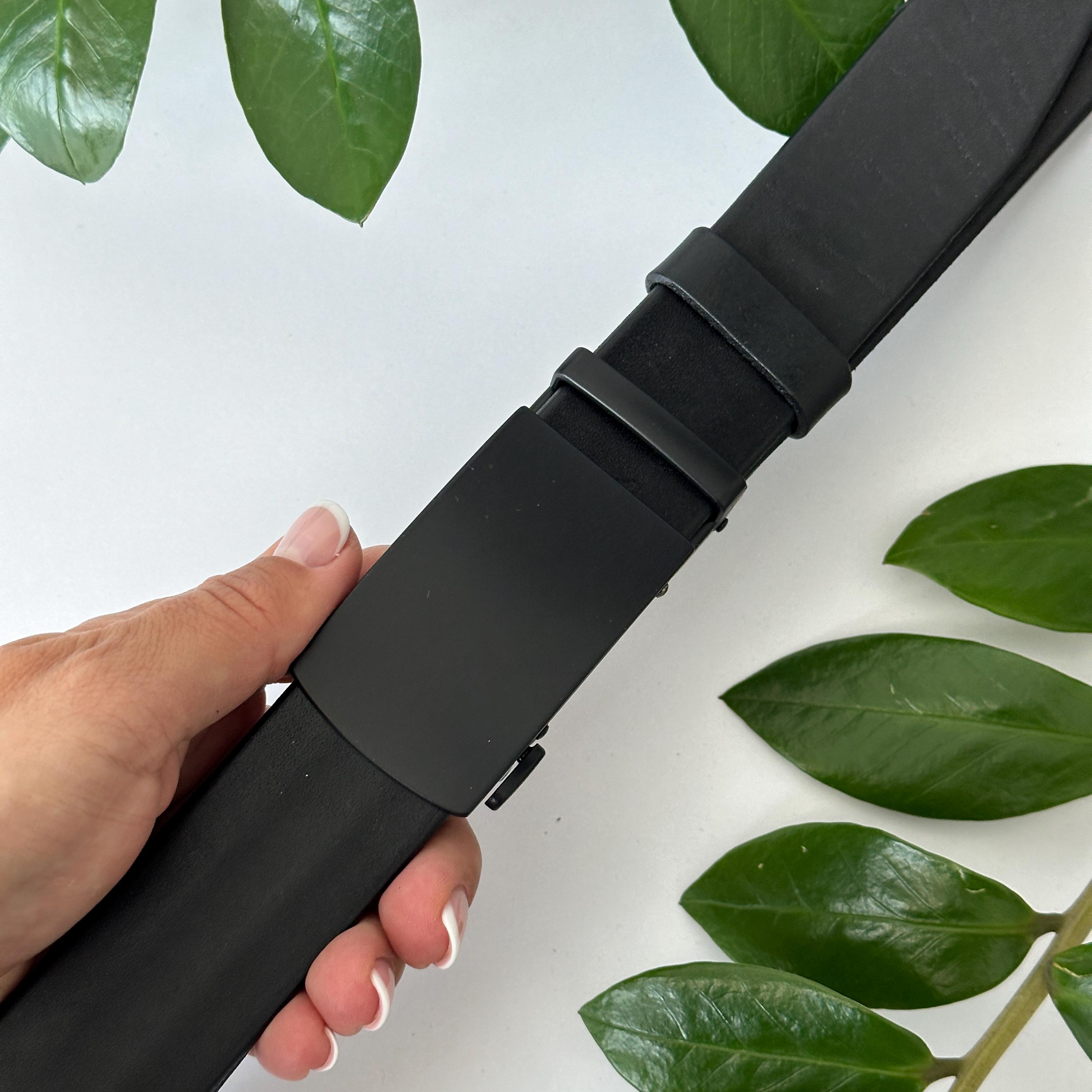 streetwear dress belt clean buckle matte black hardware 30mm 35mm Classy Black Belted Midi Dress - All Dresses main image 1