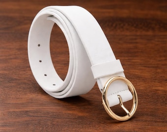 White Waist Belt for Dresses - Thin White Waist Belt - Women's White Belt - White  Leather Belt - White Dress Belt - Etsy