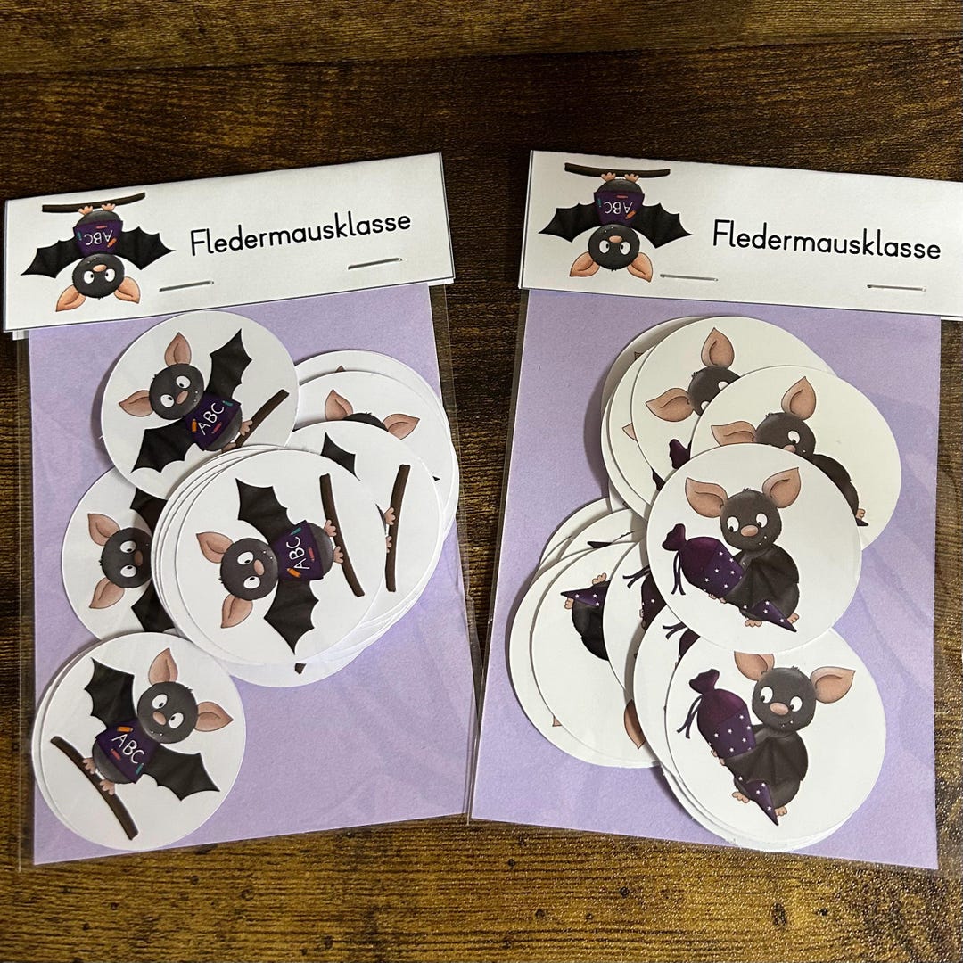 Bat Stickers (30 Pieces) - Etsy