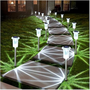 Solar Lights Outdoor Pathway Lights 6000K LED Waterproof ( 10Pack)