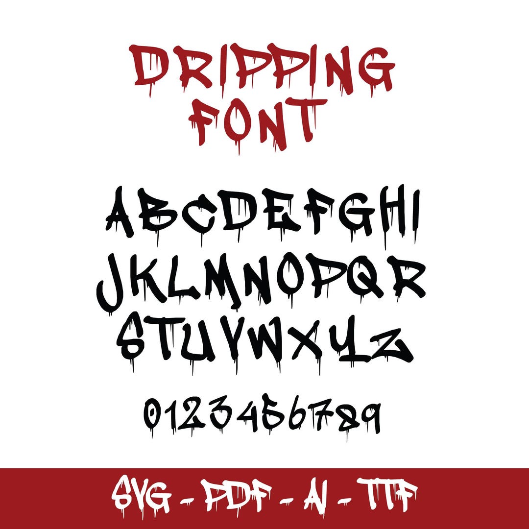 Dripping Font, Graffiti Font, Bubble Font, Bubble Fonts, Graffiti ...