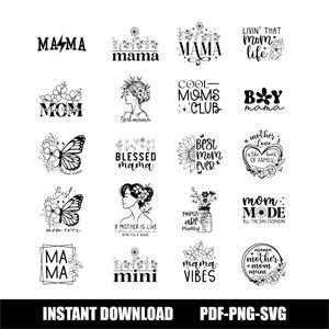 Muttertags-Zitate svg Bundle, glückliche Mutter-Tagsdesigns svg, Mama-Anerkennungs-Zitate, Mutter-Liebe, spezielle Mutter, herzliche Mutter, beste Mutter aller Zeiten