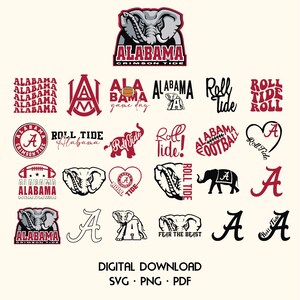 Svg Alabama, Alabama Png, Alabama Crimson Svg, sweat-shirt Alabama, Crimson Svg, Alabama Football Svg, fichiers Svg Alabama State pour Cricut