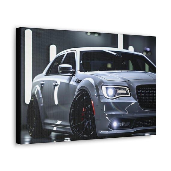 Chrysler 300C Canvas Print: Luxury Mopar Wall Art, Hemi V8 Garage