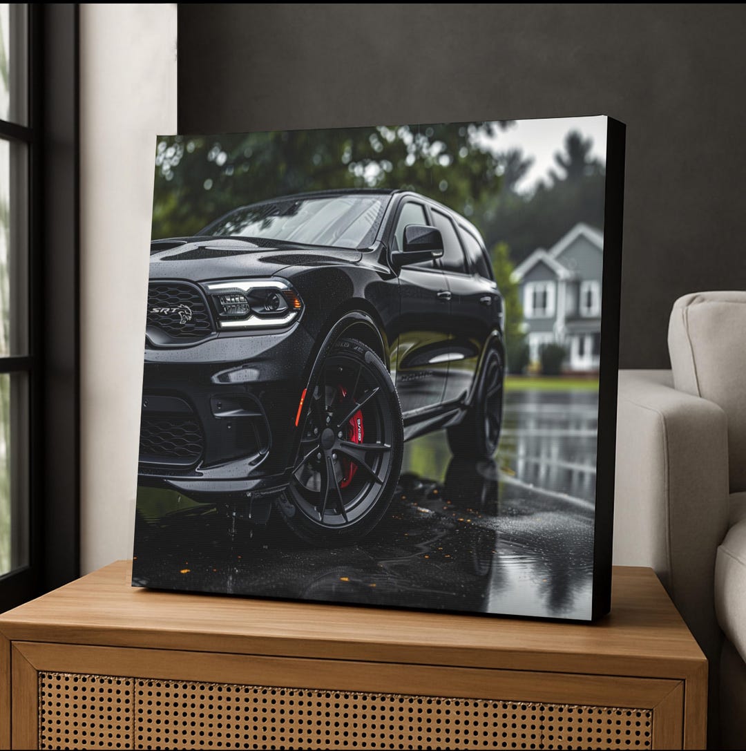 Dodge Durango SRT Hellcat Canvas Print: Muscle Car Garage Decor - Etsy