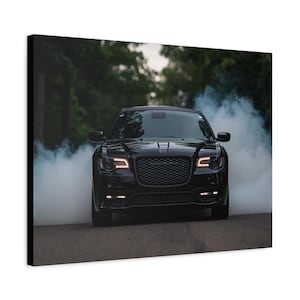 Chrysler 300 SRT Canvas Art: Modern Muscle Car Poster, Garage Decor