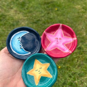 Celestial hand made trinket dishes image 1