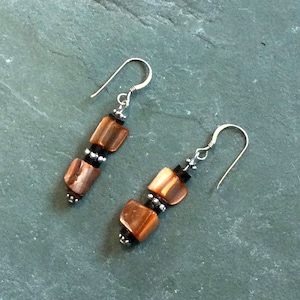 Dyed Shell Bead Earrings Choose Color