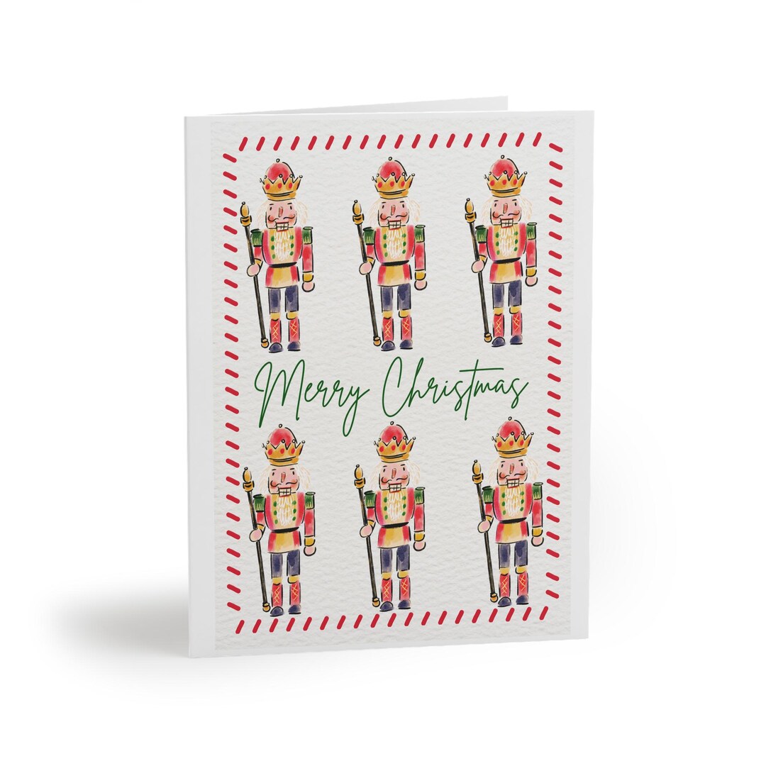 Nutcracker Christmas Cards Etsy