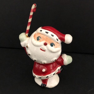 Holt Howard Miniature Santa Dancing with Candycane MCM midcentury
