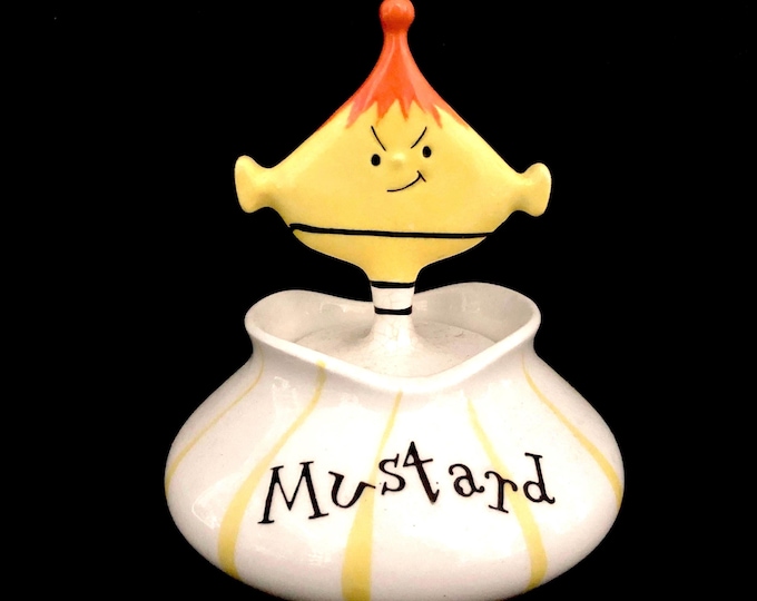 Holt Howard Pixieware Mustard Jar MCM midcentury