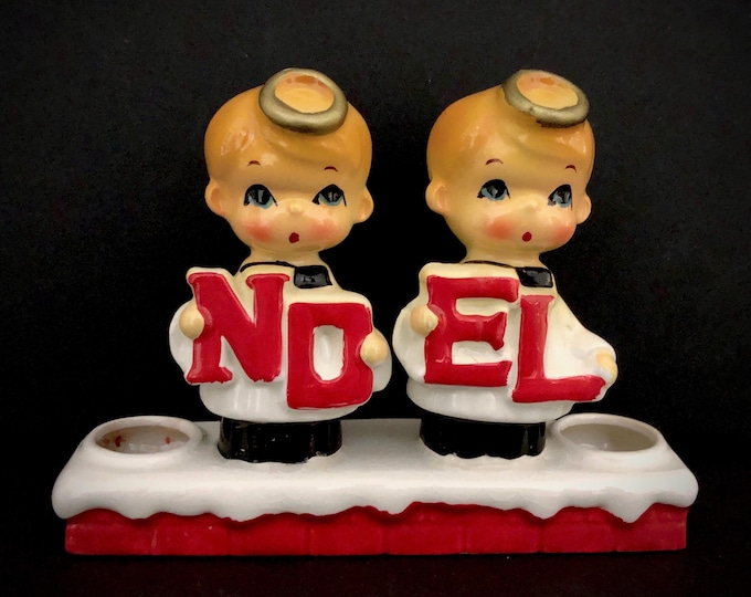 Capri Vintage Christmas Choirboy Noel Candelabra MCM midcentury