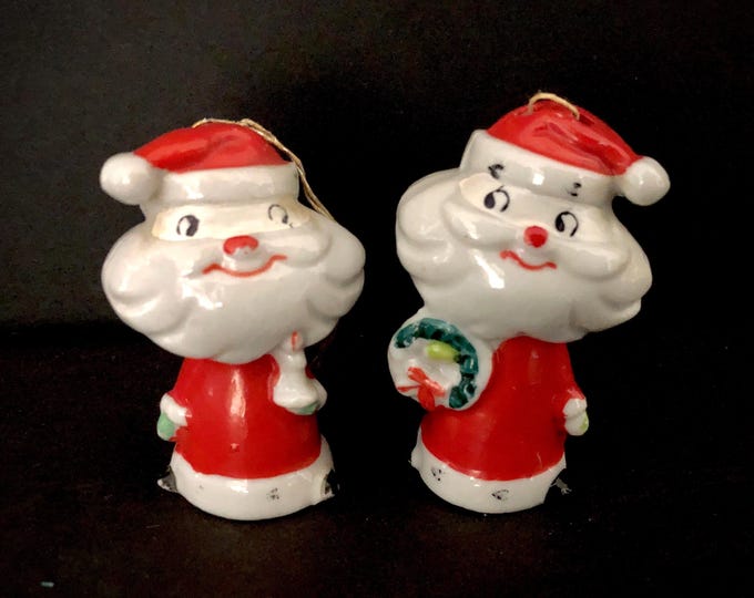 Holt Howard Miniature Santa Ornaments MCM midcentury