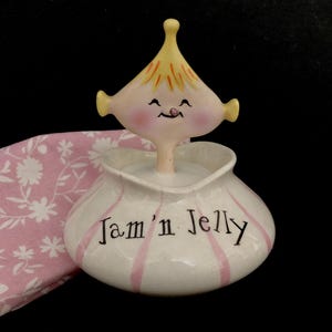 Holt Howard Pixieware Jam n Jelly Jar MCM midcentury vintage Christmas