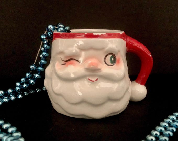 Holt Howard Vintage Christmas White Beard Santa Mug MCM midcentury