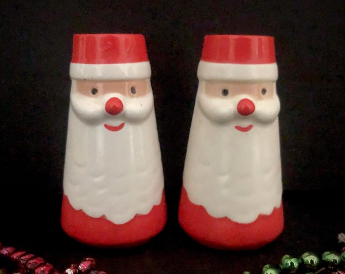 Holt Howard Santa Contemporary Candle Holders MCM midcentury candleholders