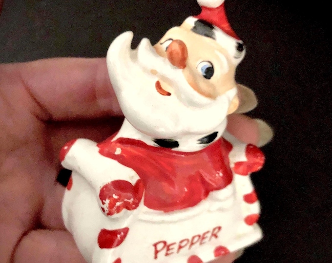 Kreiss Vintage Christmas Santa Pepper Shaker MCM midcentury