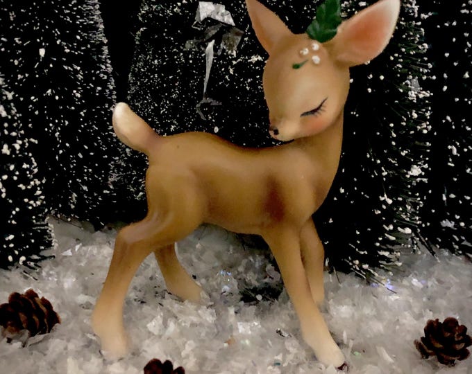 Mint Josef Vintage Christmas Doe MCM midcentury deer