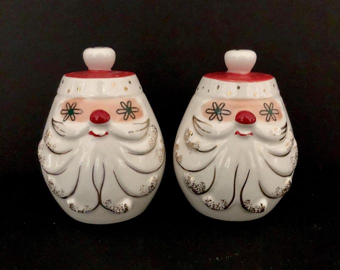 Holt Howard Vintage Christmas Starry Eyed Santa Salt and Pepper Set MCM midcentury