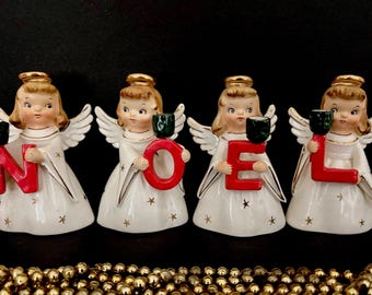 ミュージカル　ダンシング　ハッピーサンタ　1960年代　［希少 ヴィンテージ] Holt Howard 1959 Atomic Pixie Noel Candleholders MCM Midcentury - Etsy