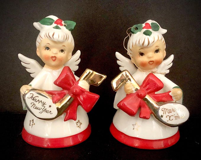 Napco Musical Angel bells MCM midcentury