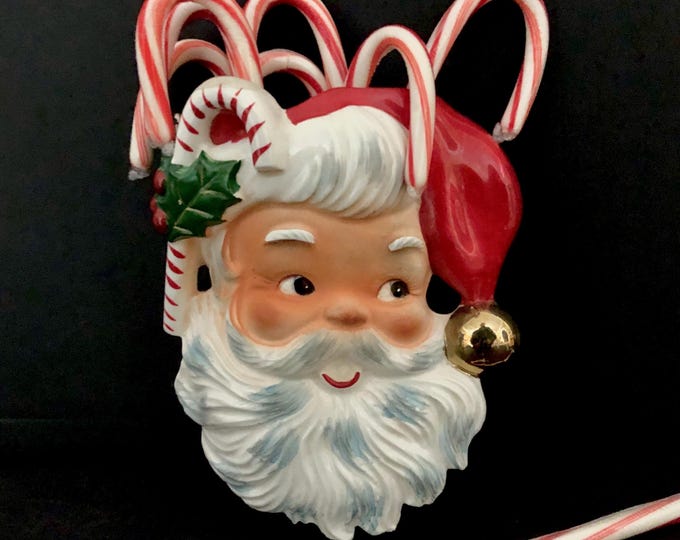 Napco Vintage Christmas Santa Wall pocket MCM midcentury