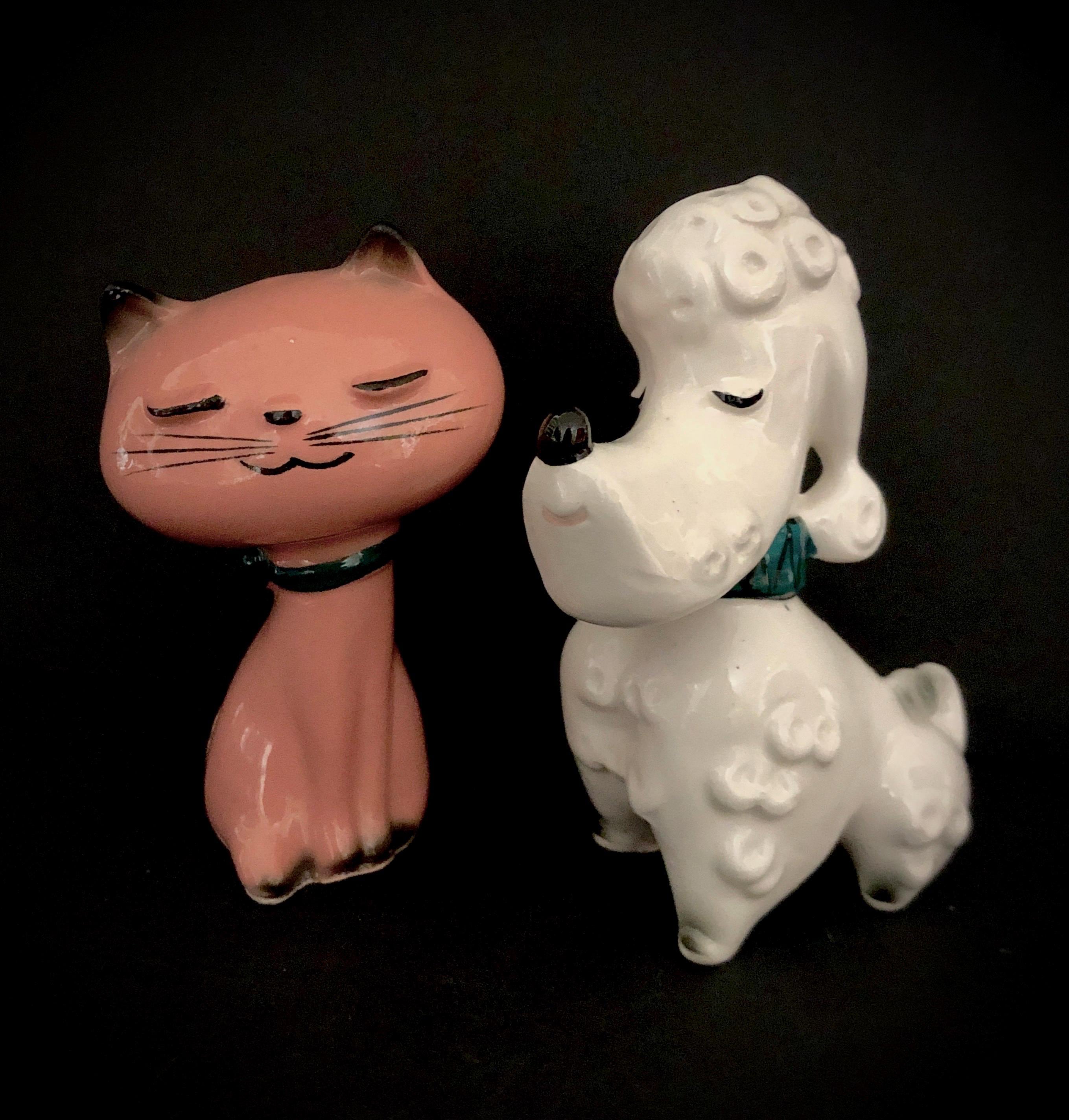 【希少】Holt Howard ソルト ペッパー ホルトハワード ヴィンテージ Holt Howard Puss N Poodle Salt and Pepper Set MCM Midcentury - Etsy
