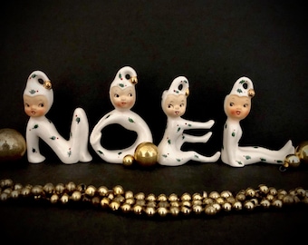 Holt Howard 1959 Atomic Pixie Noel Candleholders MCM Midcentury - Etsy