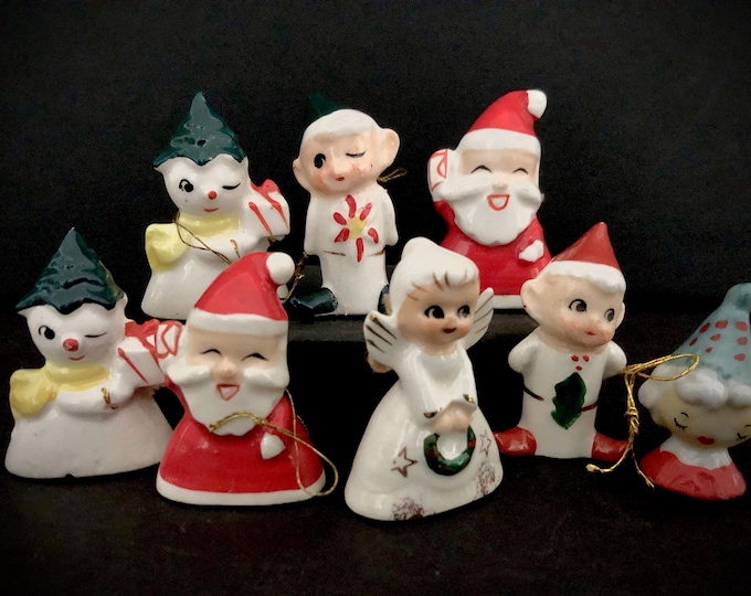 Holt Howard Miniature Ornament Set in Original Box MCM midcentury