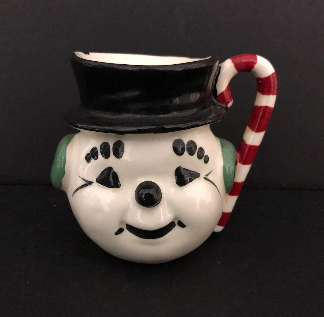 Riddell California Vintage Christmas Snowman Mug MCM Midcentury - Etsy