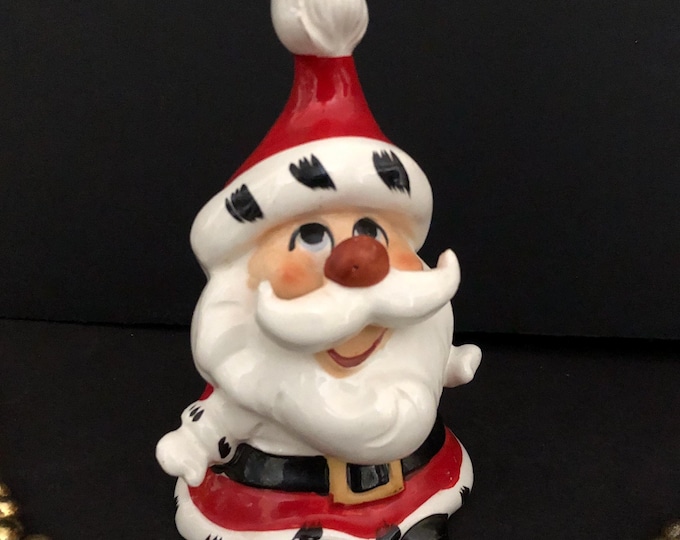 Kreiss Psycho Santa Bell Vintage Christmas MCM midcentury