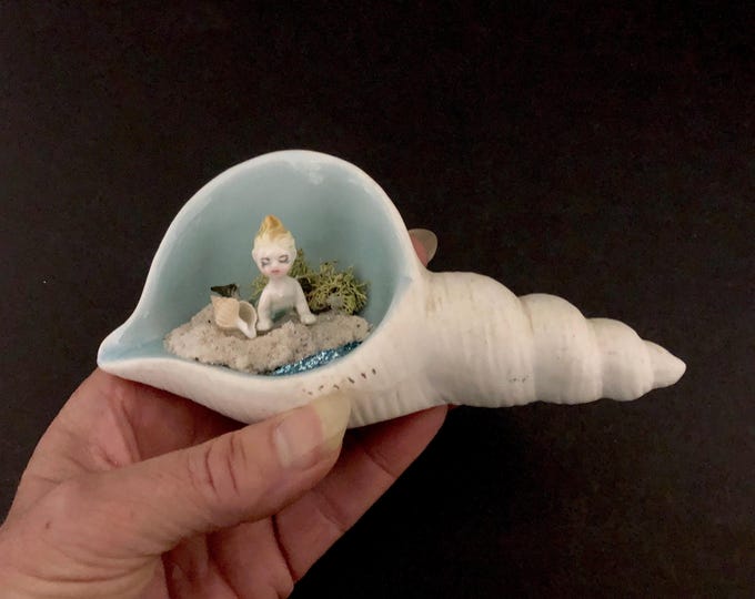 Vintage Mermaid miniature Vignette
