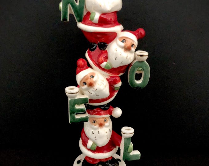 Napco Vintage Christmas Santa Noel Totem MCM midcentury