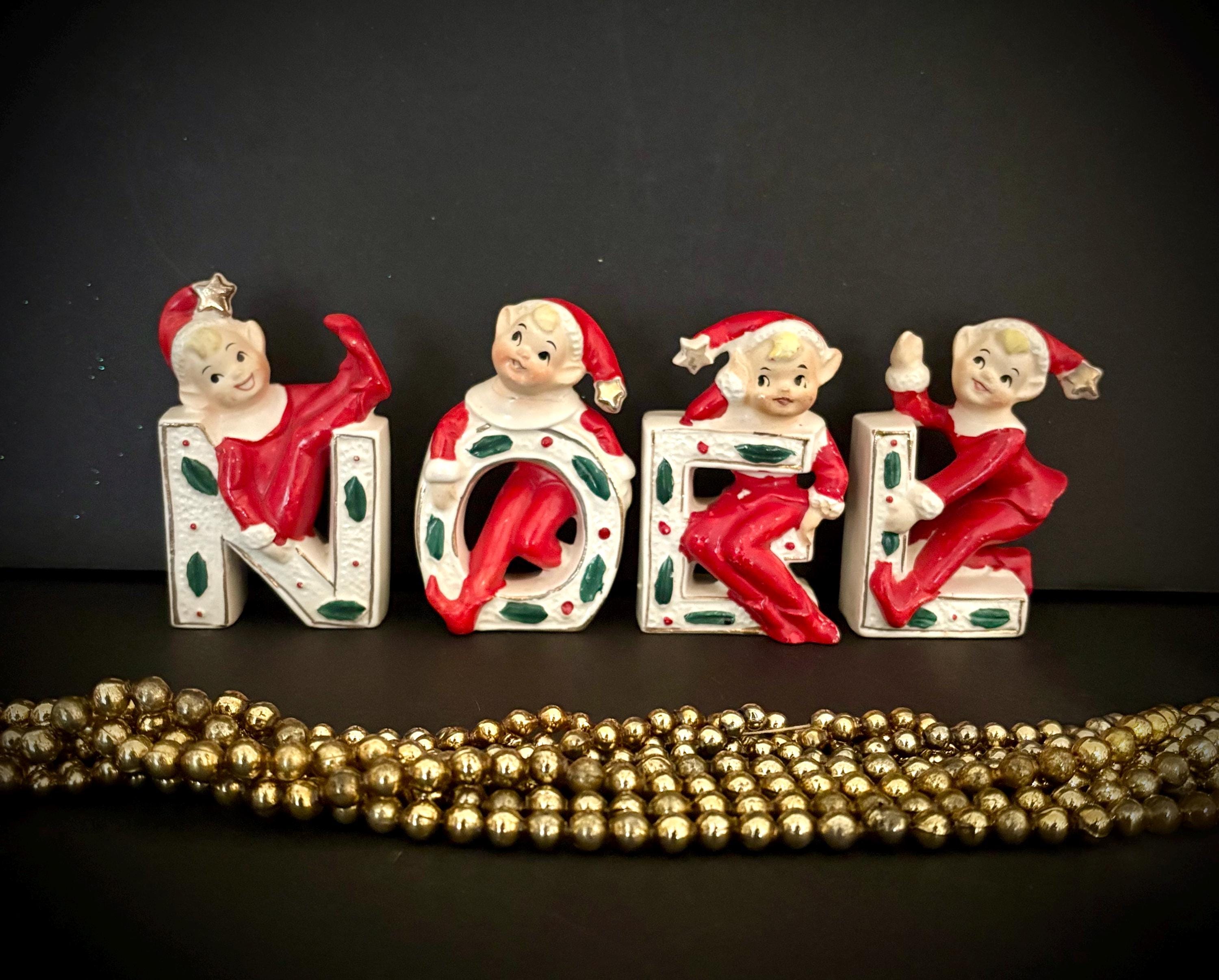 Vintage Noel Christmas Figurines - Etsy