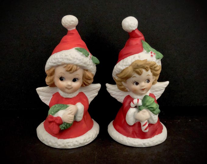 Lefton Vintage Christmas Petite Angel Bells MCM midcentury