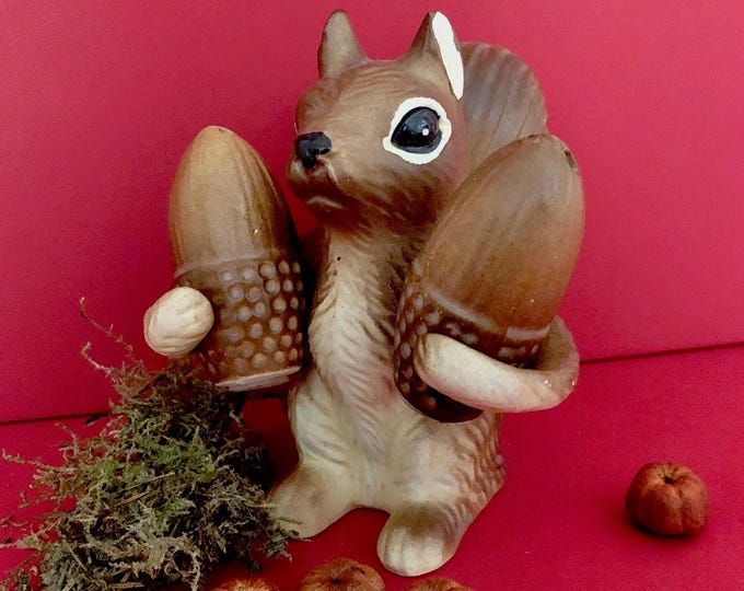 Aww Nuts Squirrel Salt and Pepper Set MCM midcentury
