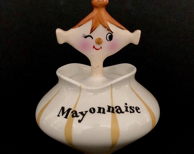 Holt Howard Pixieware Mayonnaise Jar MCM midcentury