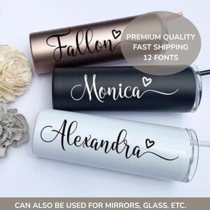 Adesivi in vinile - adesivi con nome personalizzato - adesivi per tazze - adesivi fai da te per tazza yeti o stanley - adesivi personalizzati