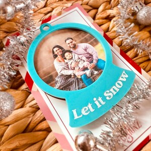 Custom Snow Globe Picture Frame Christmas Gifts Christmas Frames