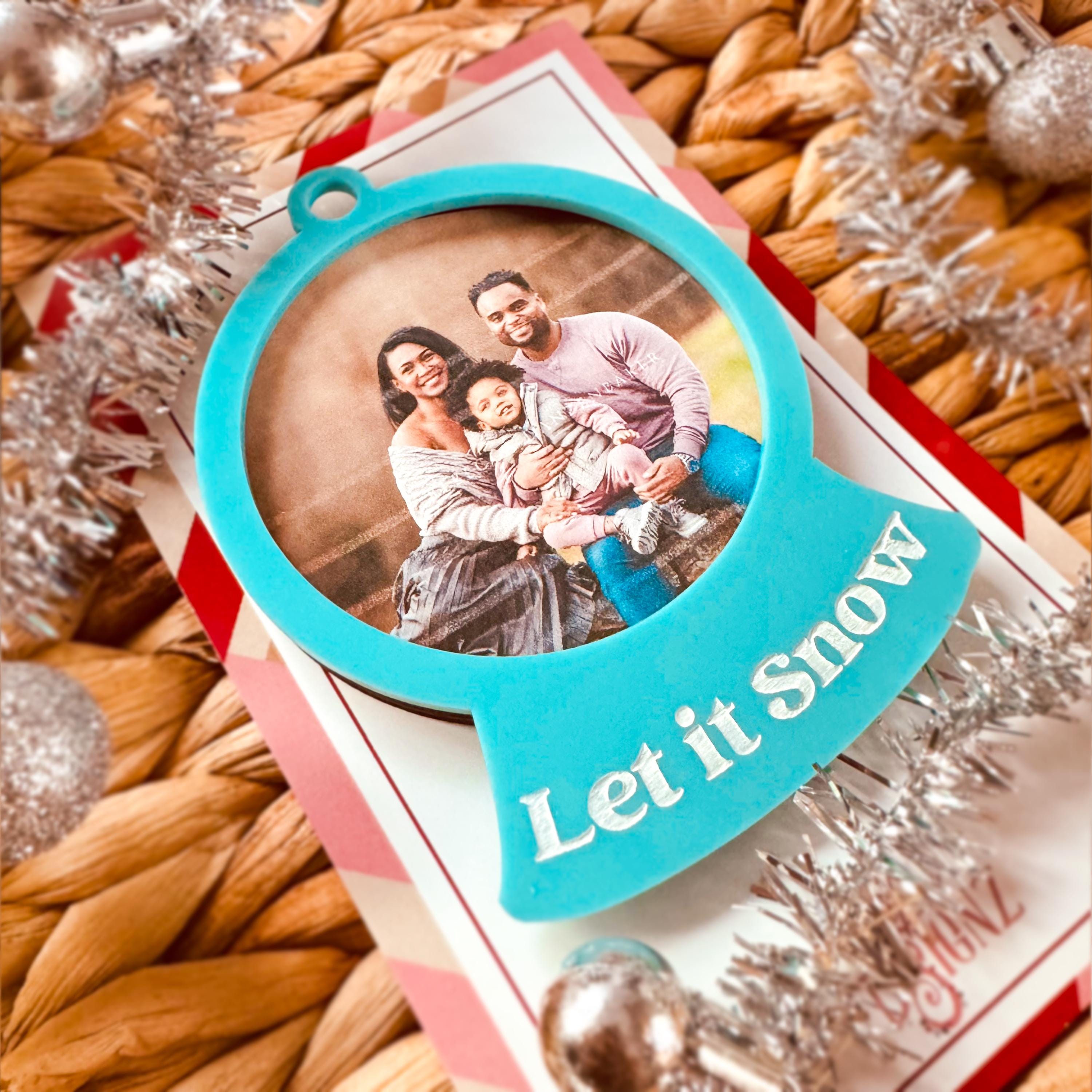 Custom Snow Globe Picture Frame | Christmas Gifts | Christmas Frames ...