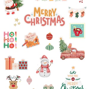 Christmas Printable PNG SVG Stickers