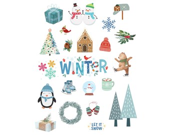 Winter PNG SVG Stickers