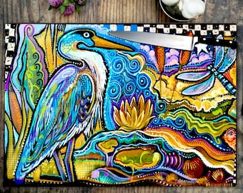Glass Cutting Board, Charcuterie Board, Fish, flowers by Linda Jacque