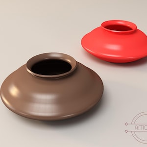 SIMPLE Vase/ Digital Item/ 3d Vase/ Stl-Obj-Step Files for 3d Print/ Home Decor/ Flowerpot / Digital Download for 3D